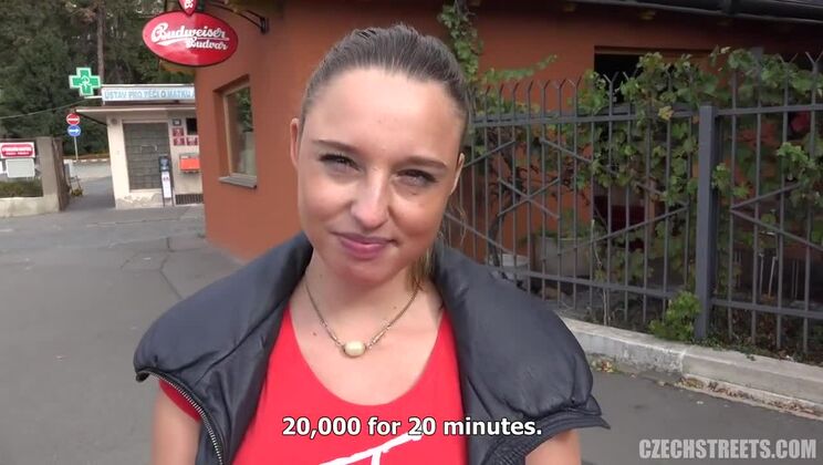 Big Tits Pregnant Czech Girl on the Streets