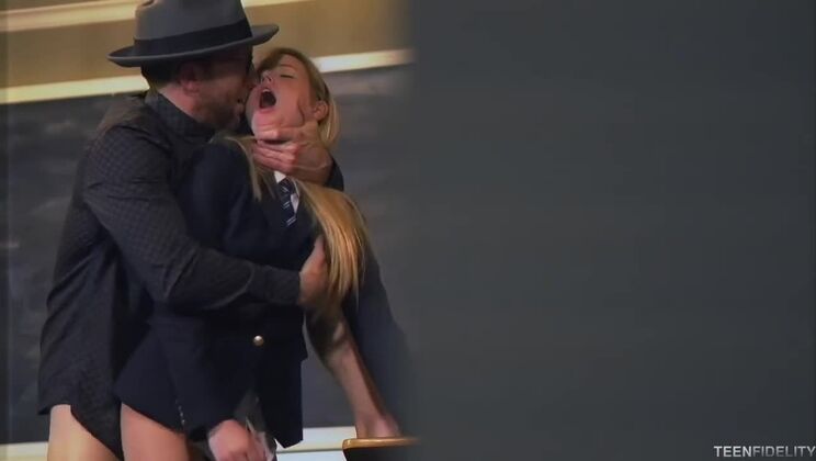 Naughty Teen Scarlett Sage Fucked in Classroom