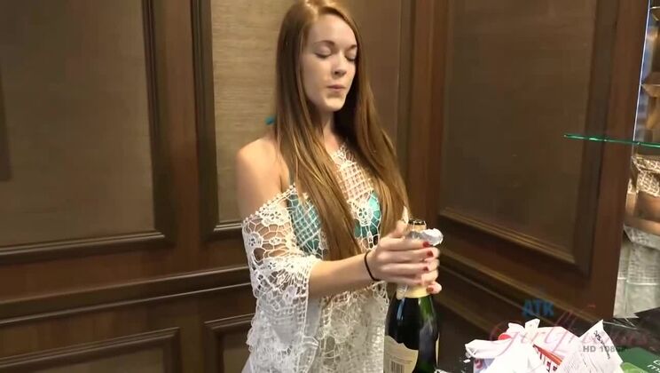 POV creampie with foot fetish babe Kimberly Brix