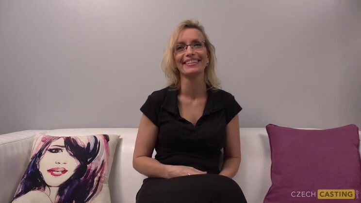 Czech MILF Ludmila Fucks Hard in Casting