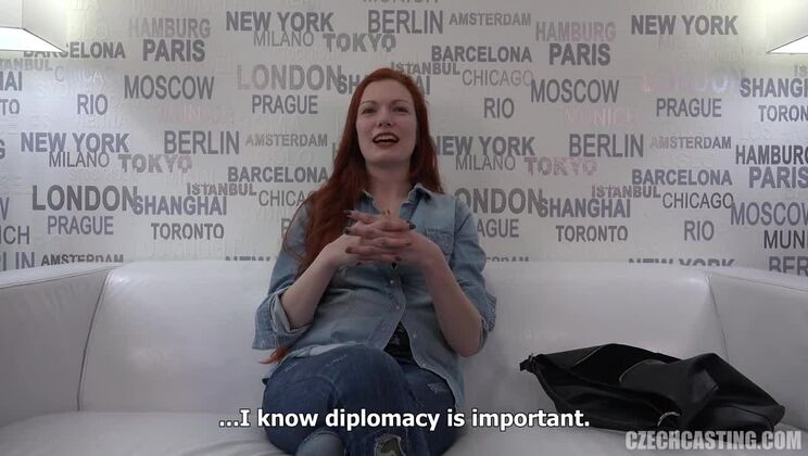 Redhead Nikola - European Casting Sex