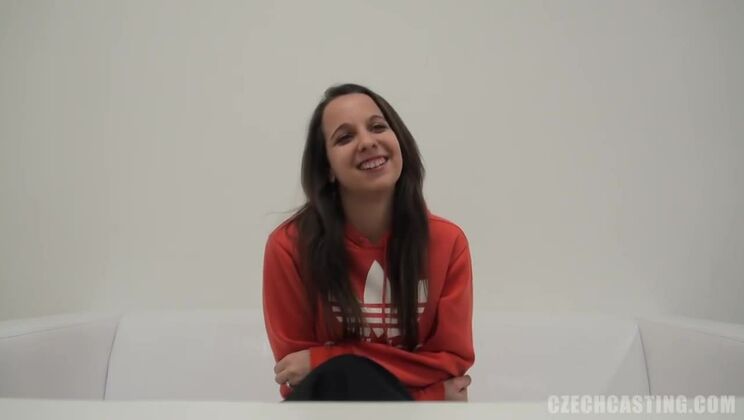 Brunette European Girl Kristyna Casting Tape