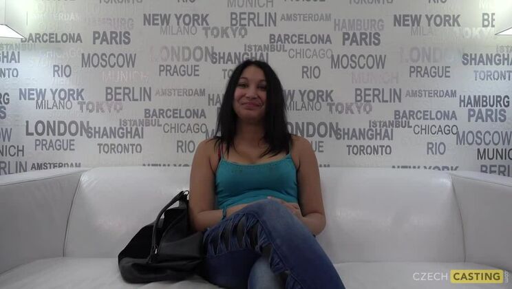 Sexy Brunette Monika Takes It All