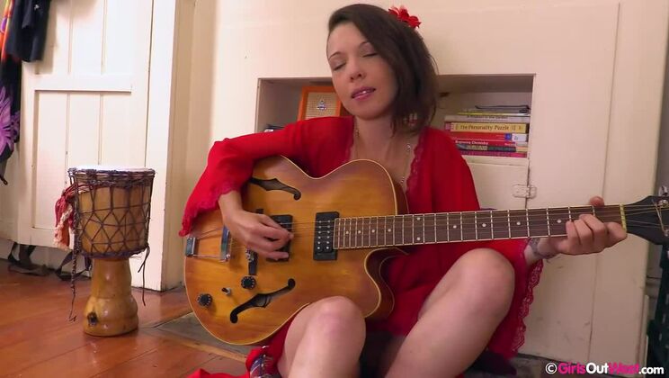 Playful Ruby Rosette Teases with Her Toys