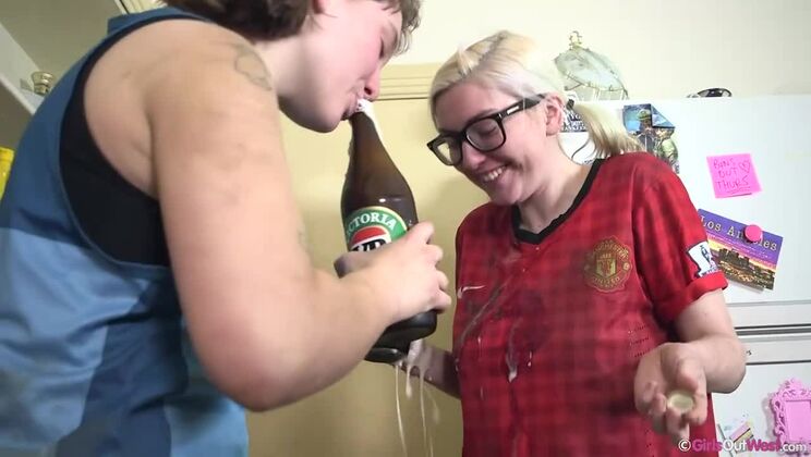 Scout and Arial - Blonde Brunette Soccer Fun