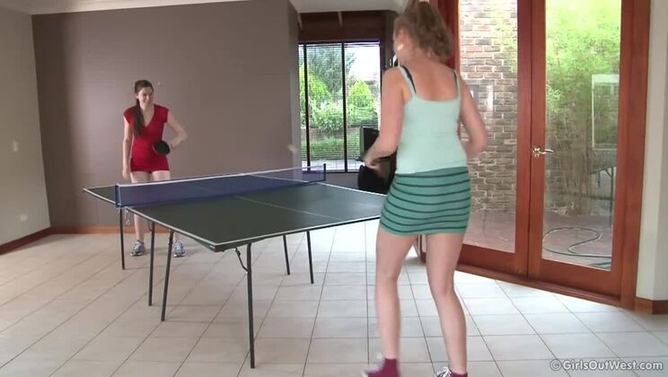 Taliah vs Nichole: A Sensual Table Tennis Match