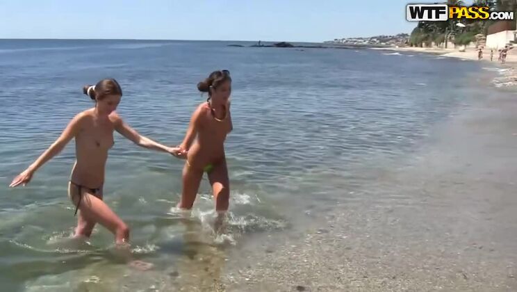 Sexy Beach Orgy with Carol Vega & Russian Hotties