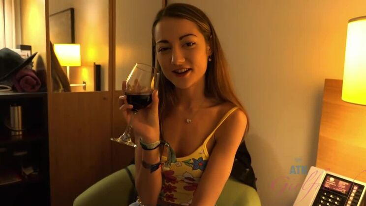 Shaved Brunette Lily Adams Pisses and Squirts