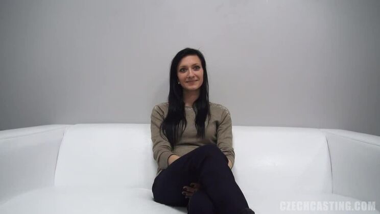 Czech European Casting with Brunette Dana