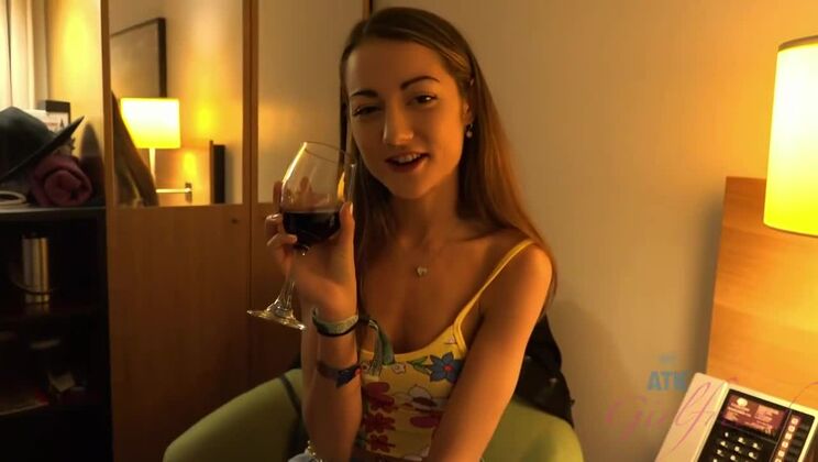 Lily Adams Wears Lingerie and Squirts in the Ocean