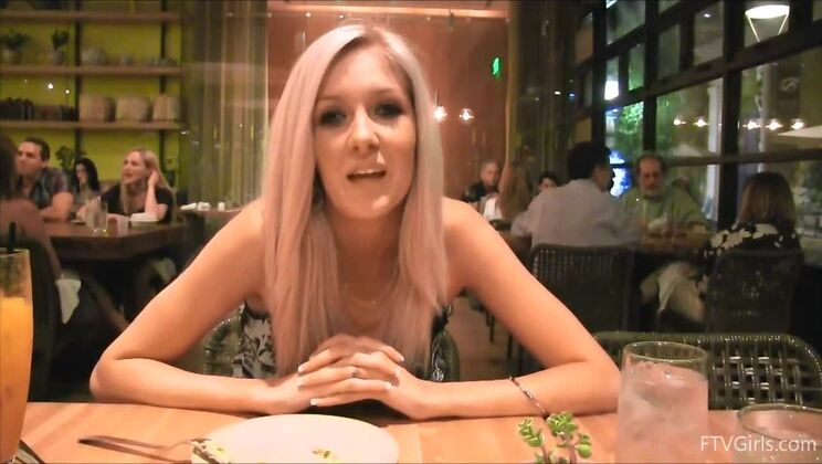 Blonde Bombshell Emily Exposed