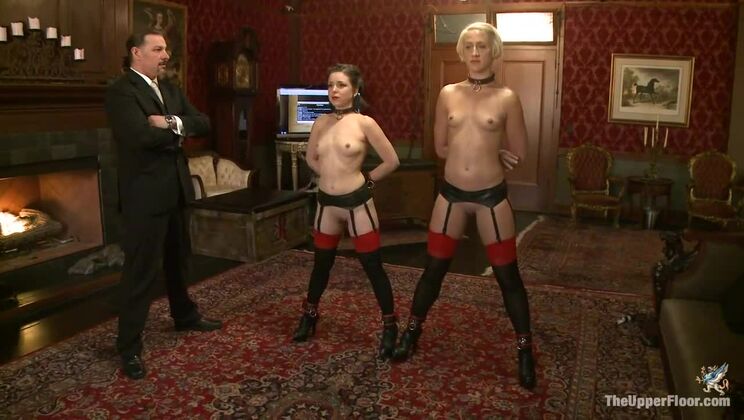 Rough Maledom Fuck - Two Slaves at His Mercy