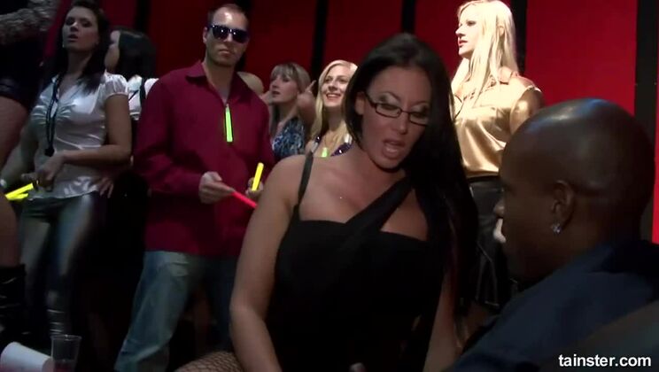 Interracial Disco Orgy - Handjobs, Big Cocks & Group Sex