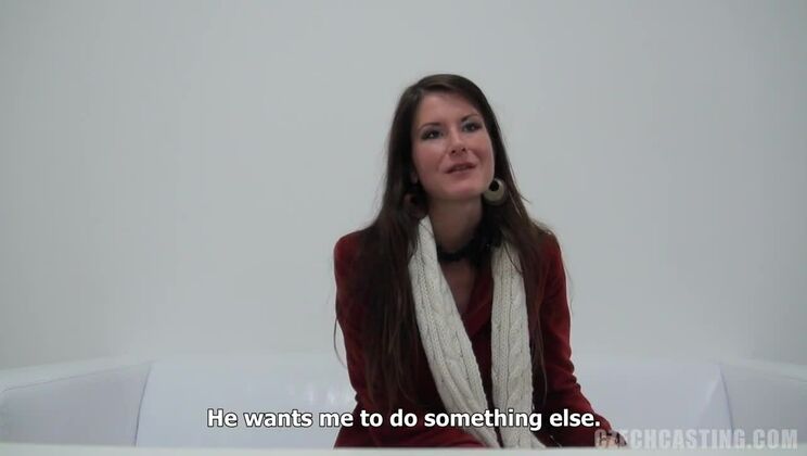 European Brunette Pavlina Solo Amateur Casting