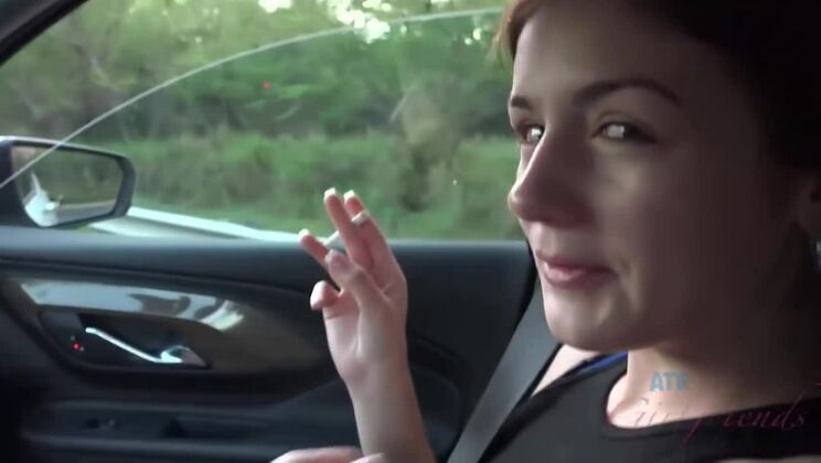 Girlfriend Rosalyn Sphinx in POV Beach Fun