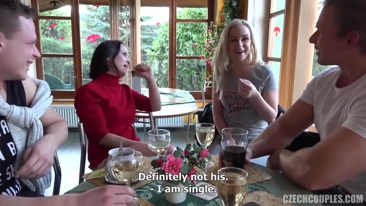 Czech Group Sex Party with Blondes