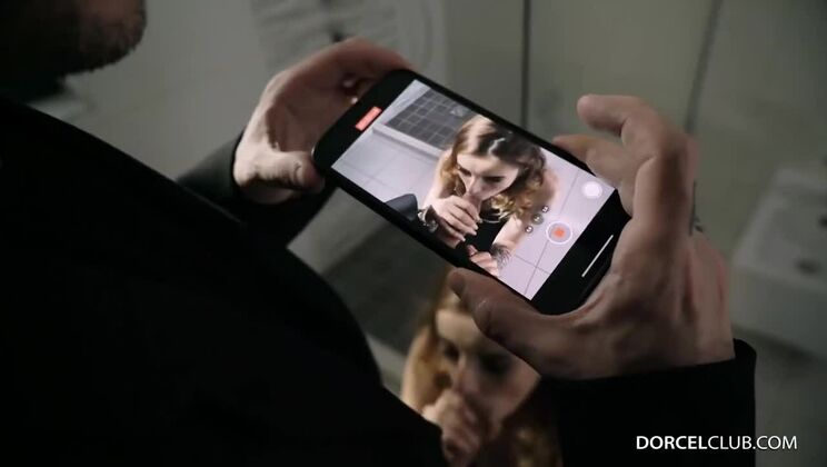 Stocking-Clad Alba Lala's Facial Fun