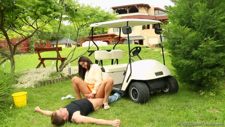 Valentina and Bella's Stockinged Piss Party