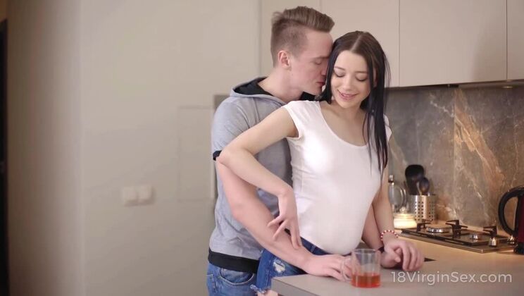 Emily Bender's First Time Sex with Big Cock