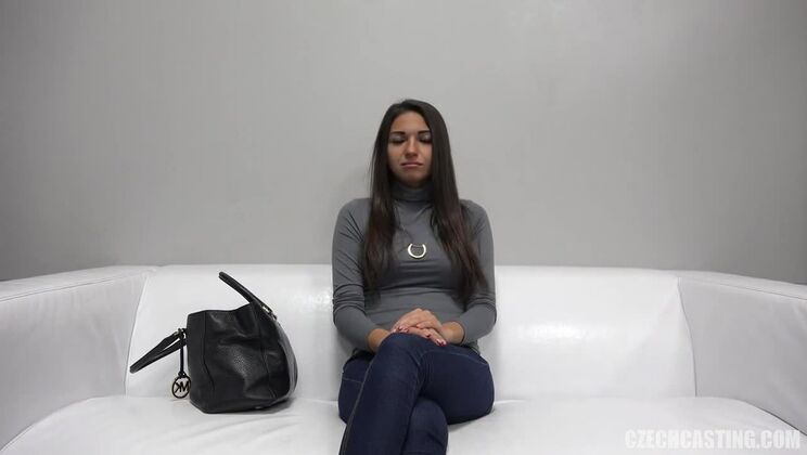 Delightful European Brunette Casting