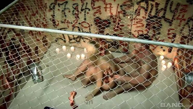 Naughty Blonde Takes Two Cocks in Gloryhole Fun