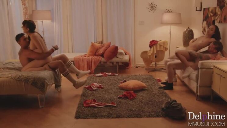 Brunette and MILF Group Fun