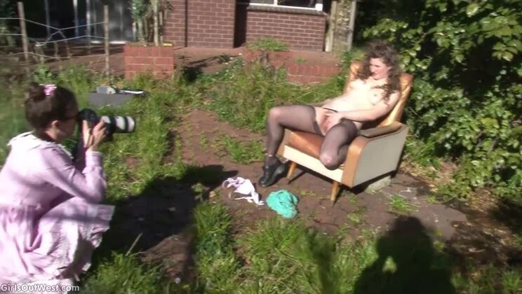 Outdoor Sexy Session with Vanessa in Stockings