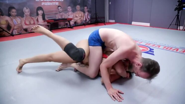 Chad Diamond vs Sheena Ryder: Big Tits Brunette Anal Fight