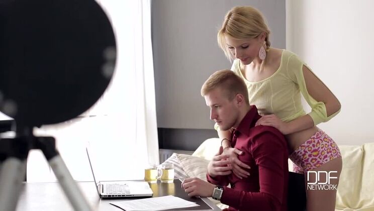 Hot College Girl Karina Grand Seduces BF in POV