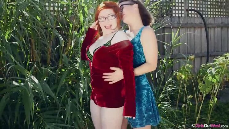 Brunette Panda and Redhead Rosie Lesbian Sex