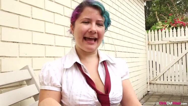 Gala & Nio's Big Tits Outdoor Casting