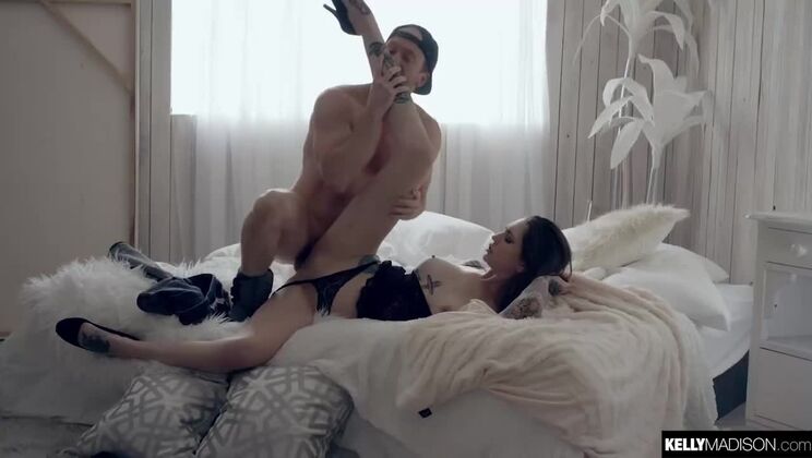 Inked and Brunette Kelly Madison with Rocky Emerson