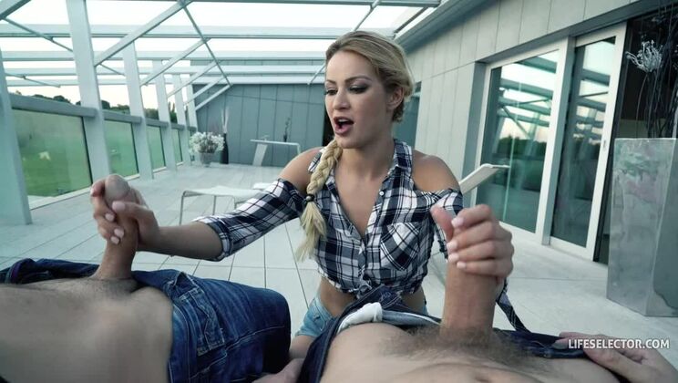 European Cherry Kiss - A Sweet Outdoor Fuck