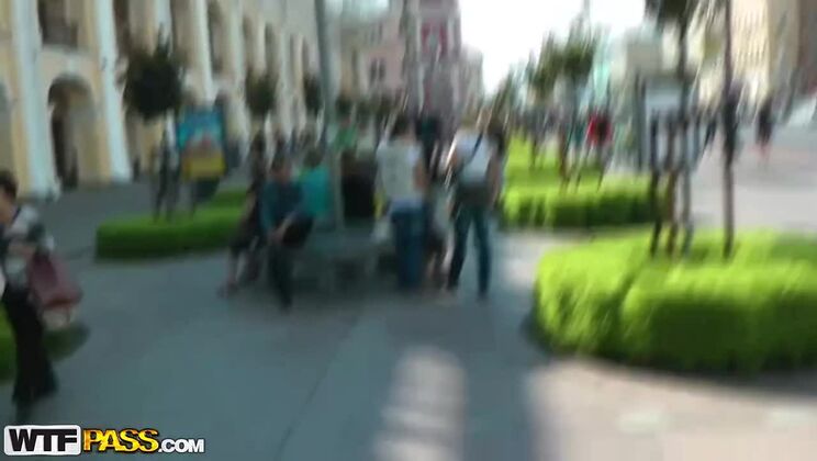 Isabella Clark's Anal Fucking in Lingerie Outdoors