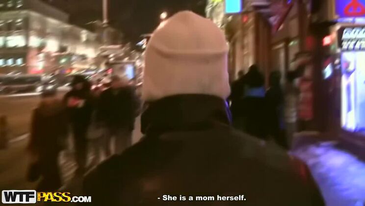 Russian Redheads Denis, Eric, and Mayola Get Naughty in a Public Bathroom