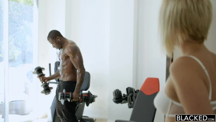 Blonde Wife Seduces Black Friend for Interracial Sex