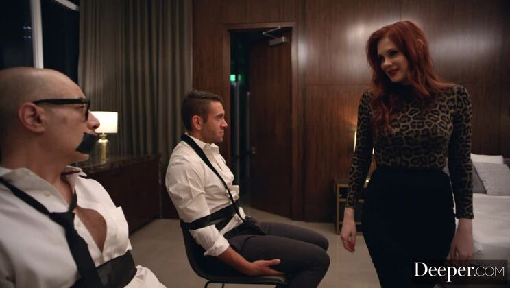 Maitland Ward Redhead Muse Gets Rough Doggystyle & Facial