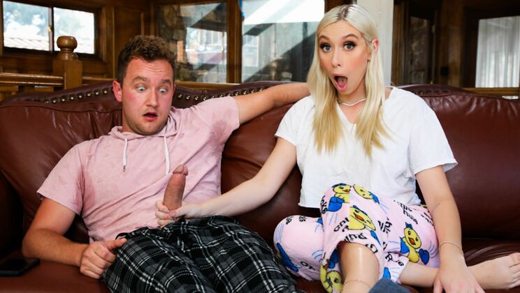 Stepsister Swallows Brother's Load After Deepthroat