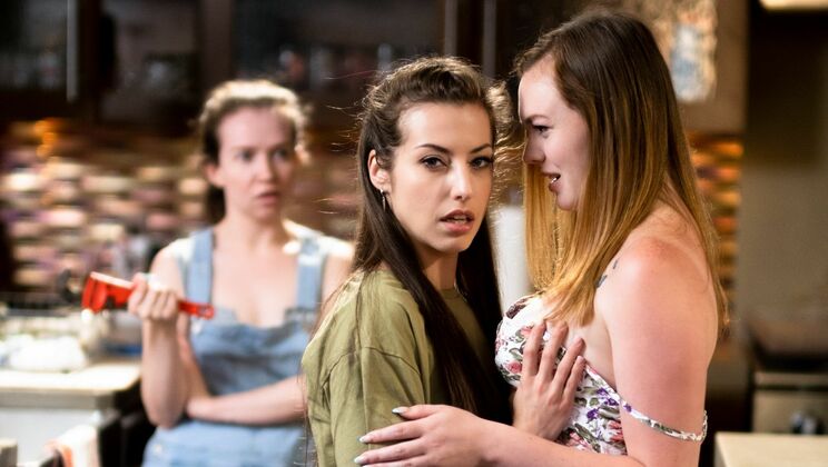 Lesbian Teen Duo with Natural Tits