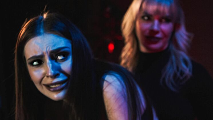 Steve Holmes Fucks Maya & Dana Hard - Big Tits, Small Tits & Facial