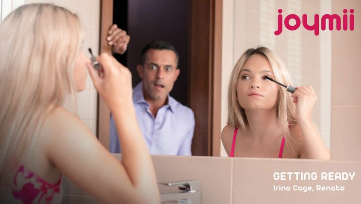 Renato and Blonde Irina Cage in Doggystyle