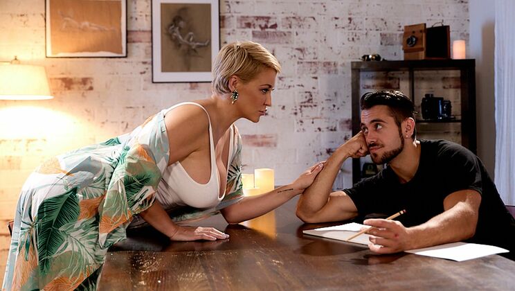 Cum on Face with Blonde MILF