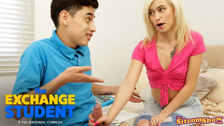 Super Skinny Blonde Kiara Cole's Big Cock Encounter