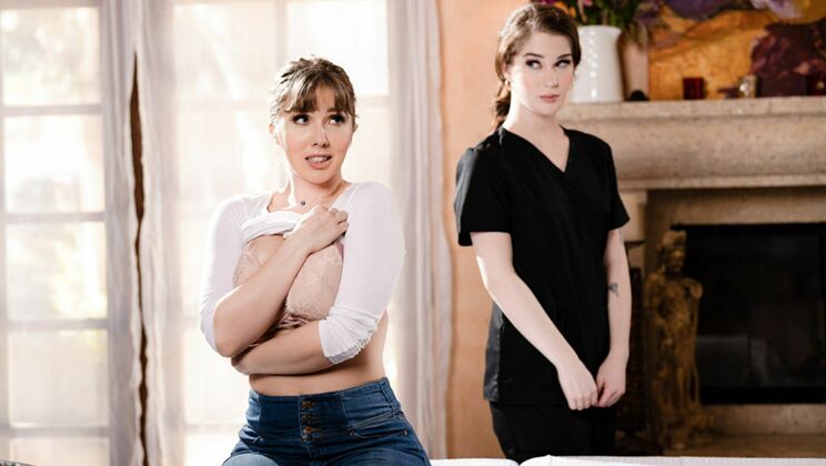 Lena & Evelyn - Hot Brunettes in Steamy Rimming Session