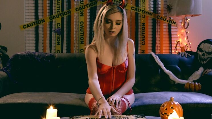 Petite Blonde Lore in Sexy Lingerie