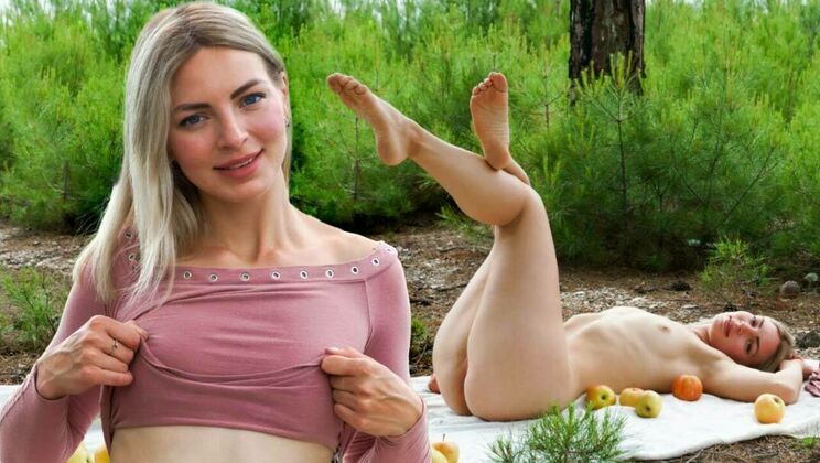 Shaved Skinny Roxy T Loves Apples, Hates Doctors