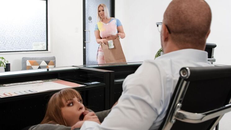 Office Threesome with a Horny Secretary