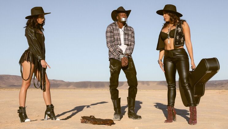 Desperate Latina Threesome with Black Cock