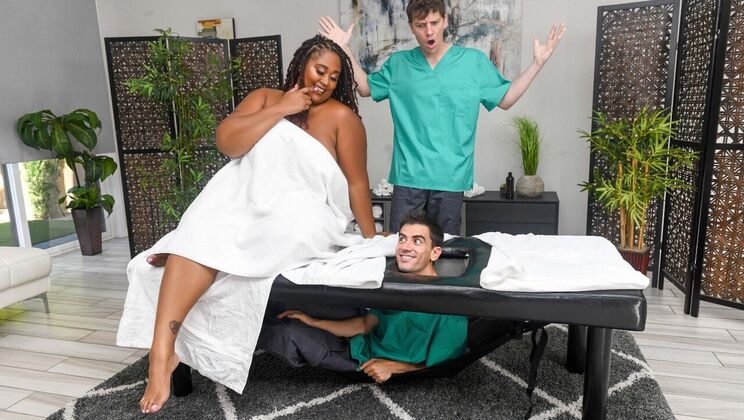 Big Tits Receive Sensual Massage