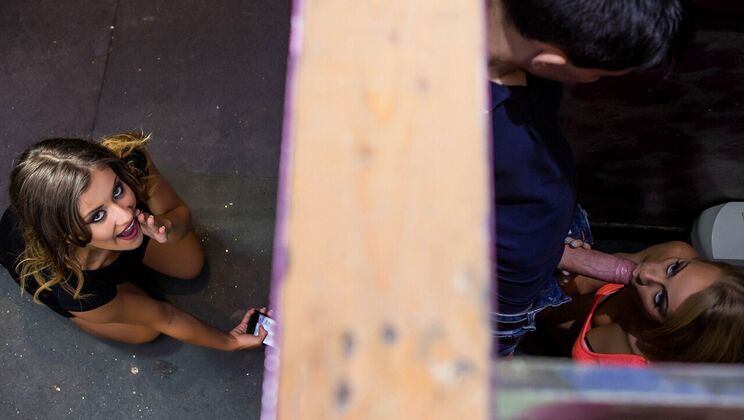 Latina Mina Sauvage Gives Blowjob in High Heels